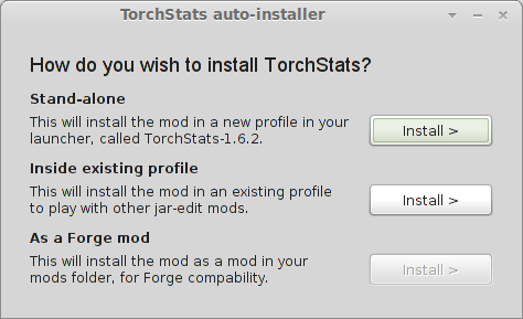 Installation options