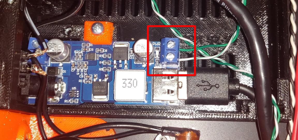 Connection to 5V PSU unit